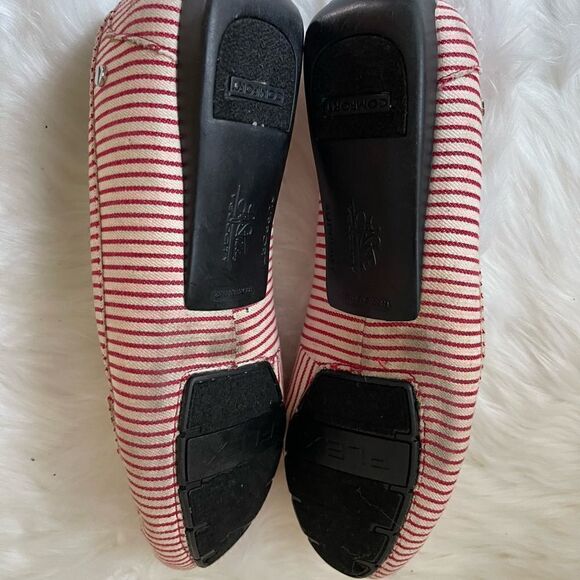 Life Stride vanity red & white stripes slip on loafers with memory foam … - Picture 9 of 9